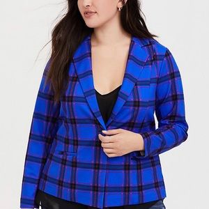Torrid Electric Blue Ponte Blazer size 3